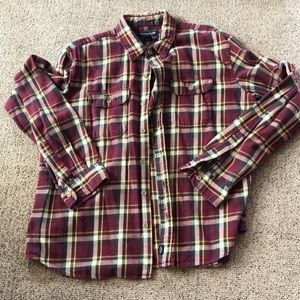 A and E button down